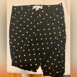 Cute polka dot black work pants